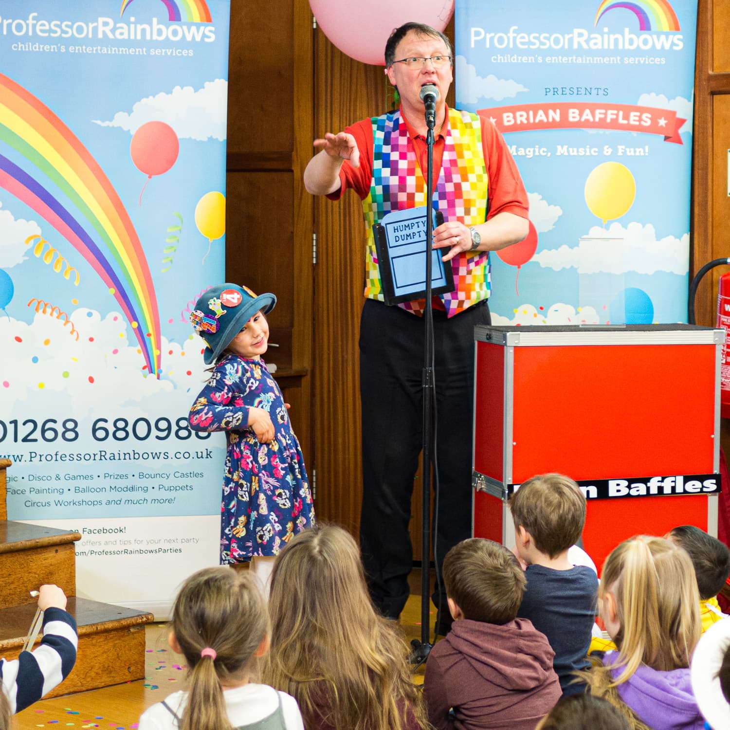 Child taking part in a trick