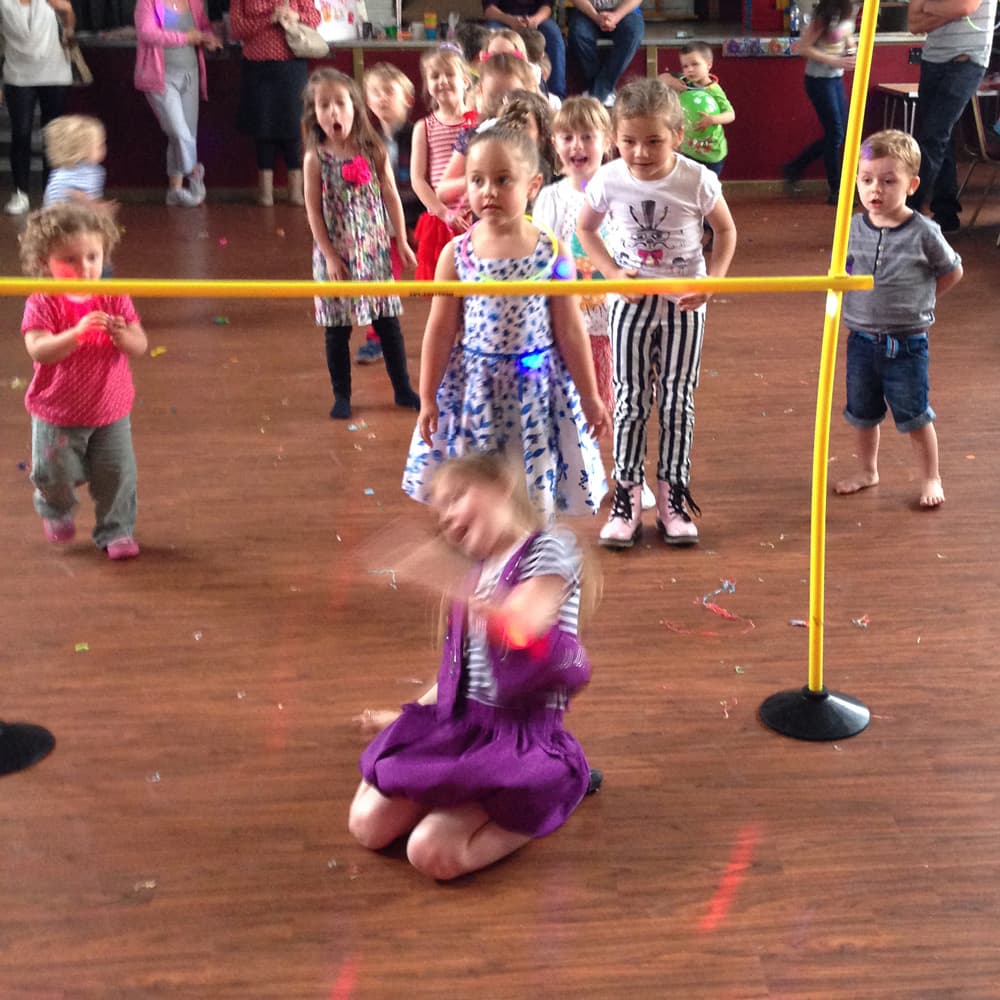 Kids dancing to the music